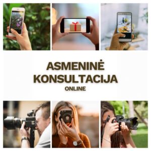 Fotografijos kursu asmenine konsultacija