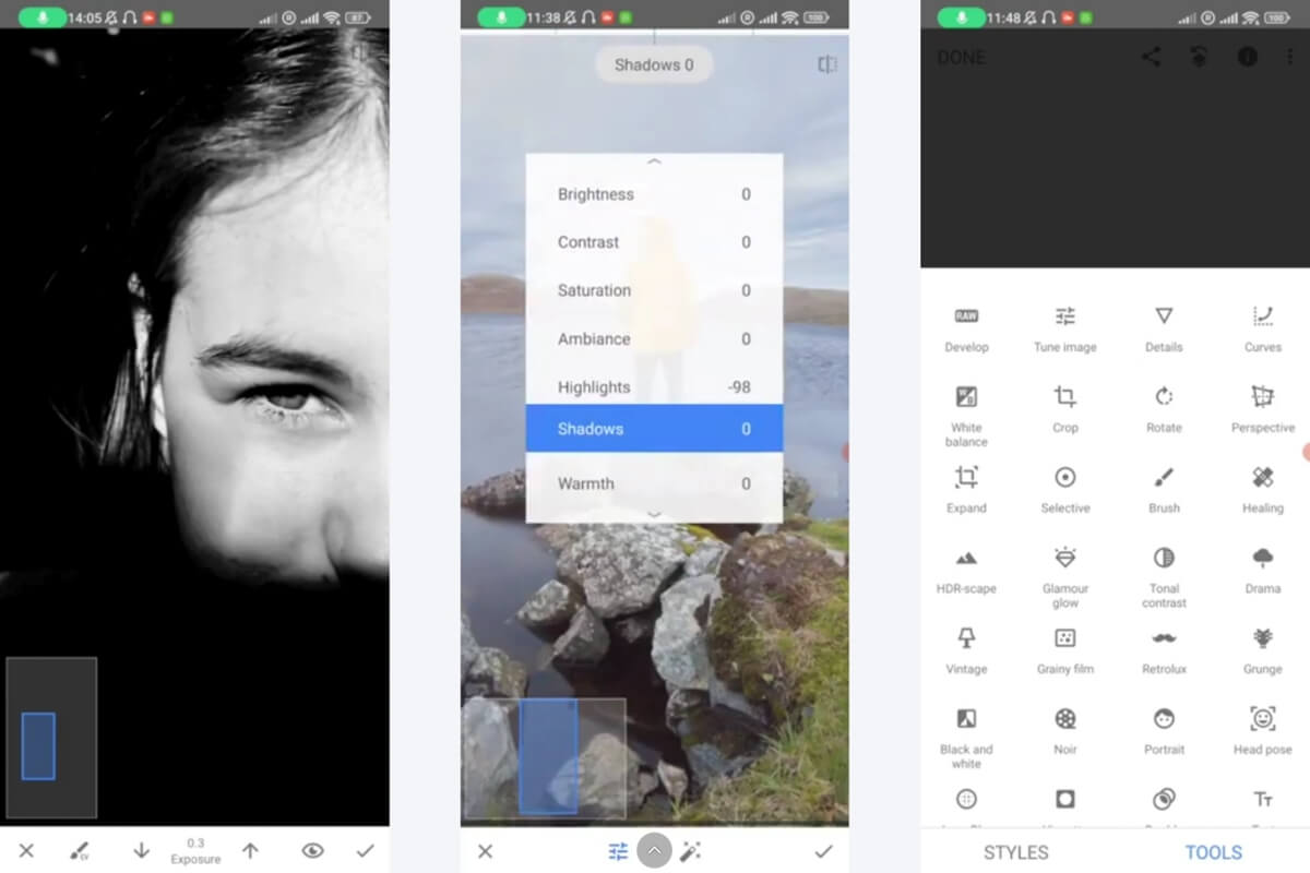 Fotografijos kursu ekrano nuotrauka